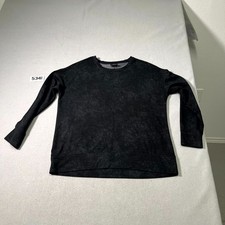 32 Degrees Heat Sweatshirt Womens Medium Black Long Sleeve Crewneck Pullover
