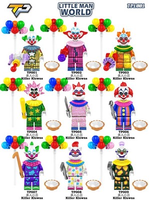 Custom Lego Killer Klowns Clowns Horror Modell Figuren Superhelden Minifiguren Spielzeug