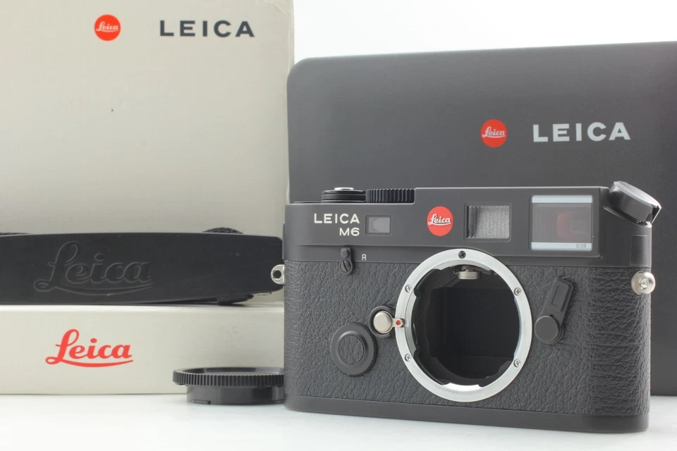 Câmera de Filme 35mm Yr.2000 [PERFEITA+++ na Caixa] Leica M6 Preta TTL 0.58 Do JAPÃO - Imagem 2 de 4