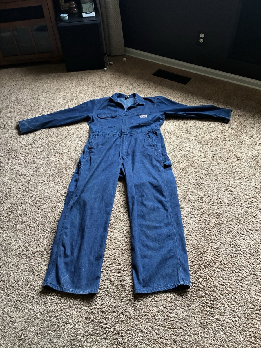 BIG MAC　DENIM COVERALL Vintage Big Mac Denim Coveralls 40R USA Made Workwear Mechanic