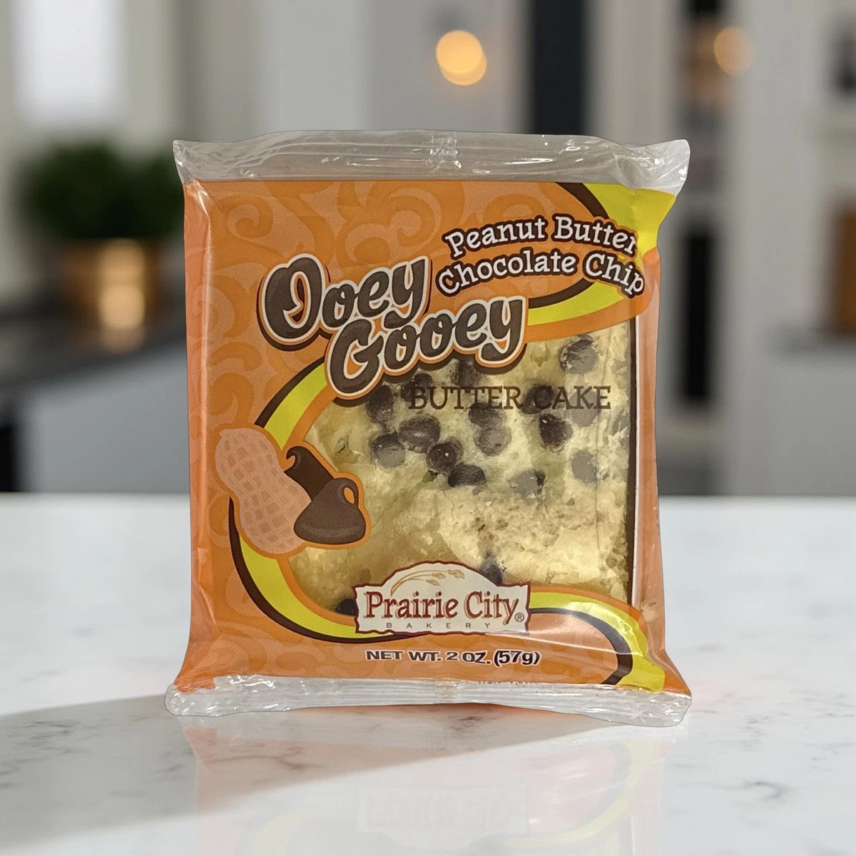 Prairie City Bakery Erdnussbutter Chocolate Chip Ooey Gooey Butterkuchen Packung