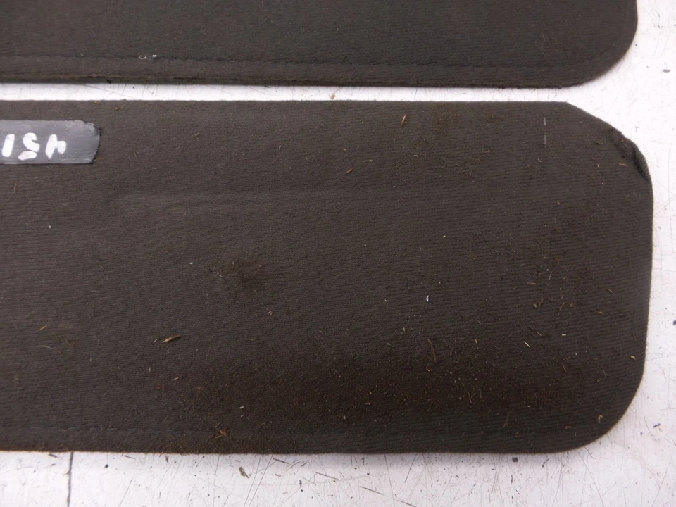 82-92 Camaro Firebird Sunvisor Sun Visor Visors Sunvisors Pair Black GM Original - Image 3 of 4