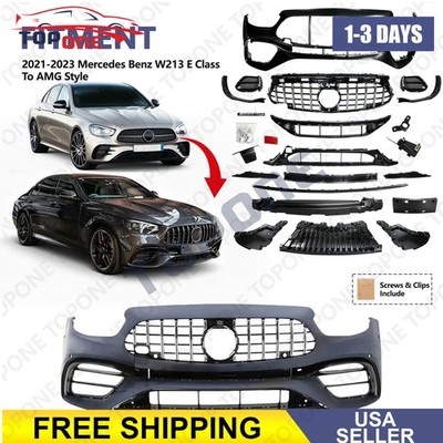 Complete Bumper Cover Fit For 2021-2023 Mercedes Benz W213 E Class To AMG Style
