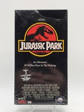 JURASSIC PARK VHS 1993 1st Print No UPC Barcode w/ Watermarks Rare TEAR in seal