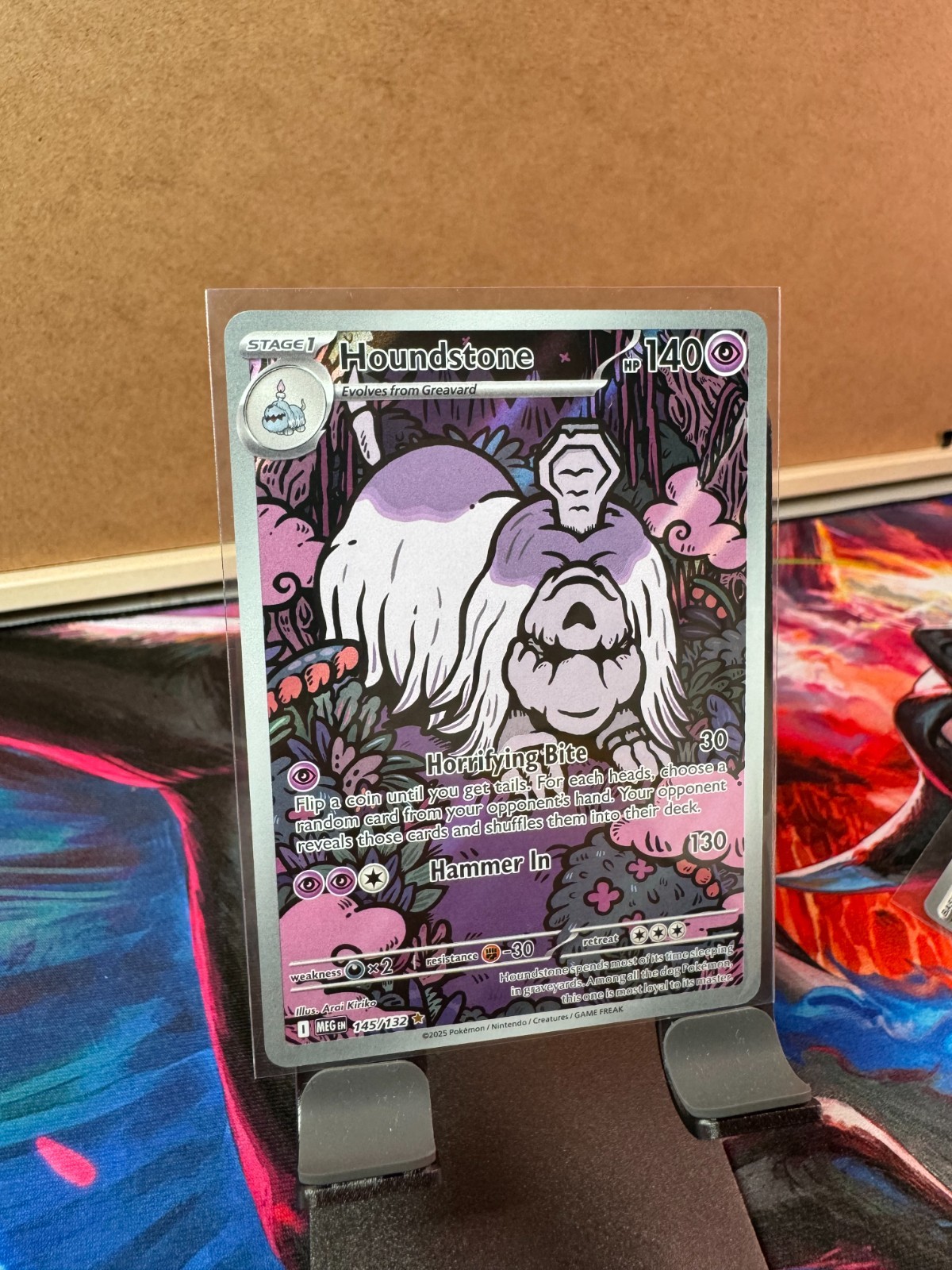 Houndstone 145/132 Me01: Mega Evolution Holo Illustration Rare (IR): NM