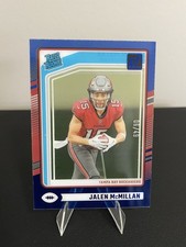 2024 Panini Clearly Donruss Rated Rookie Jalen McMillan #79 Blue /49 (RC)