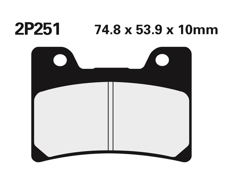 Plaquettes de frein NISSIN route tout terrain en metal fritte metal haute endurance 2P-251ST