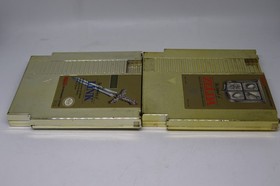 Paquete The Legend of Zelda & The Adventures of Link NES aut&eacute;ntico guardado