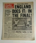 Daily Mirror England Does It: In The Final World Cup 1966 Newspaper 27/07/1966