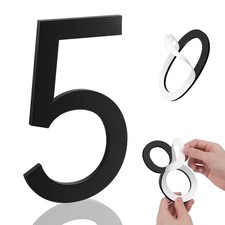 5 Inch House Numbers, Self-adhesive House Number Acrylic Modern House Numbers...