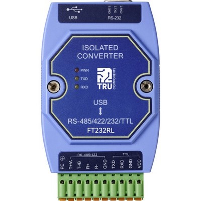 TRU COMPONENTS TC-12626056 TC-E810-U15 Seriell Umsetzer USB, RS-422, RS-485, ...