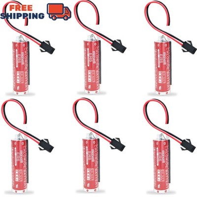 6x Maxell ER6/3.6V 2000mAh OTC robot  PLC Li-battery For Mitsubishi M70 system