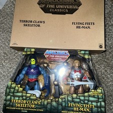 New   Box Terror Claws Skeletor & Flying Fists He-Man MOTUC Classics 2 Pack