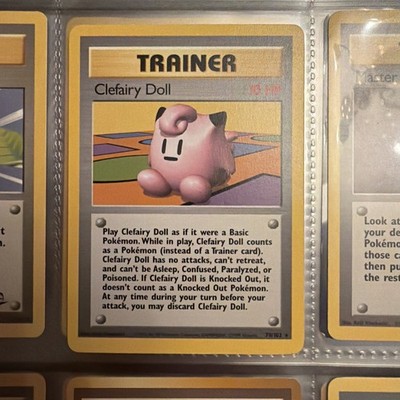 Pokémon TCG Clefairy Doll Trainer Base Set Unlimited Shadowless 70