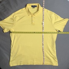 Polo Ralph Lauren Classic Fit Polo Shirt Mens XL Yellow Logo Embroidered Pony