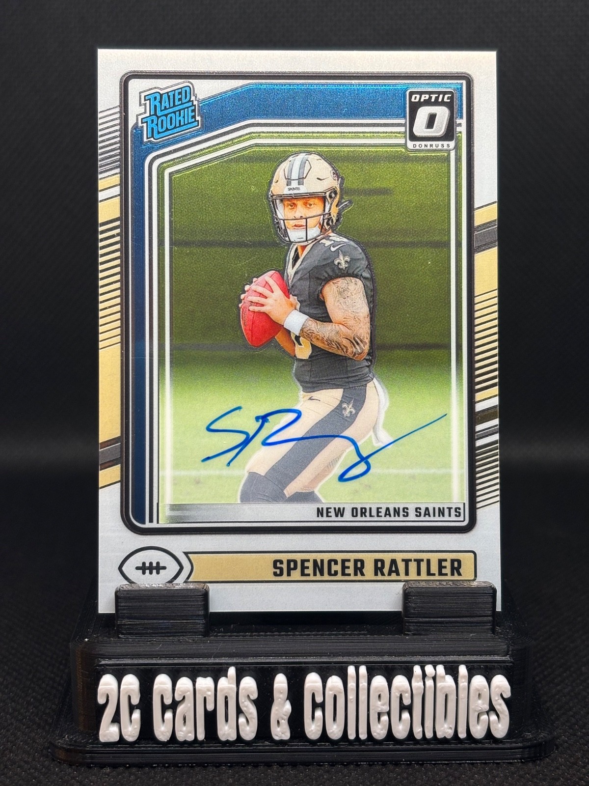 2024 DOnruss Optic #289 Spencer Rattler RC RPS Auto #/325 RATED ROOKIE AUTOGRAPH