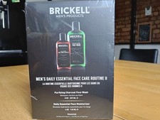 SEALED Brickell Men's Daily Essential Face Care Routine II Set - Unscented NEW