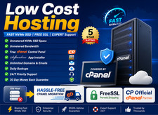 Low Cost Hosting - Unlimited SSD SSL Emails Super Fast Just 15.99/Yr