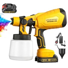 Spray Gun NEW Electric UK With Charger 21V Battery Fence Wall HVLP 21V