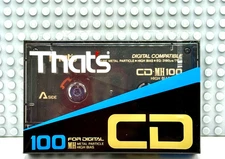 THAT'S  CD MH   100  1990 USA TYPE II     BLANK CASSETTE  TAPE (1) (SEALED)