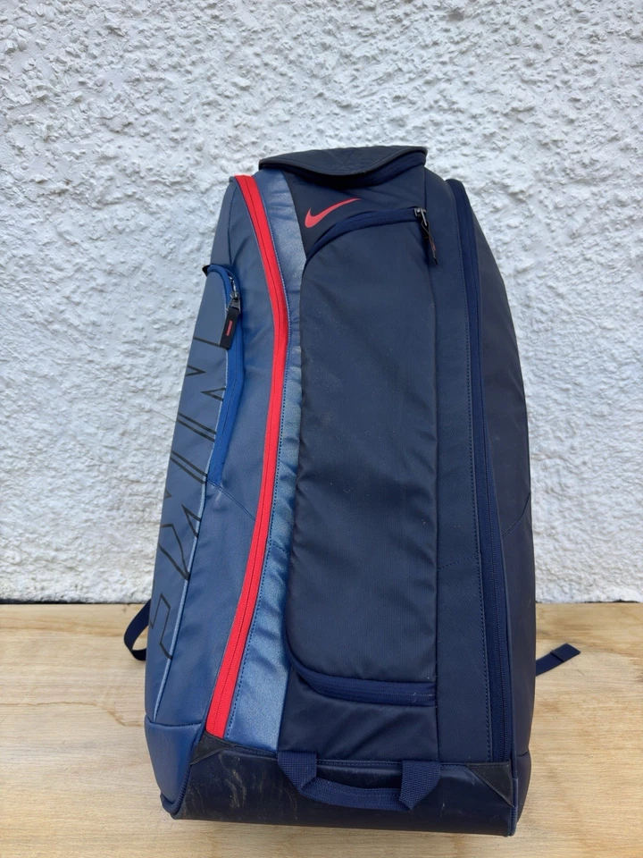 Nike Large Training Backpack Navy Red - Insulated Cooler Pocket - Utility Bag - Image 4 of 4