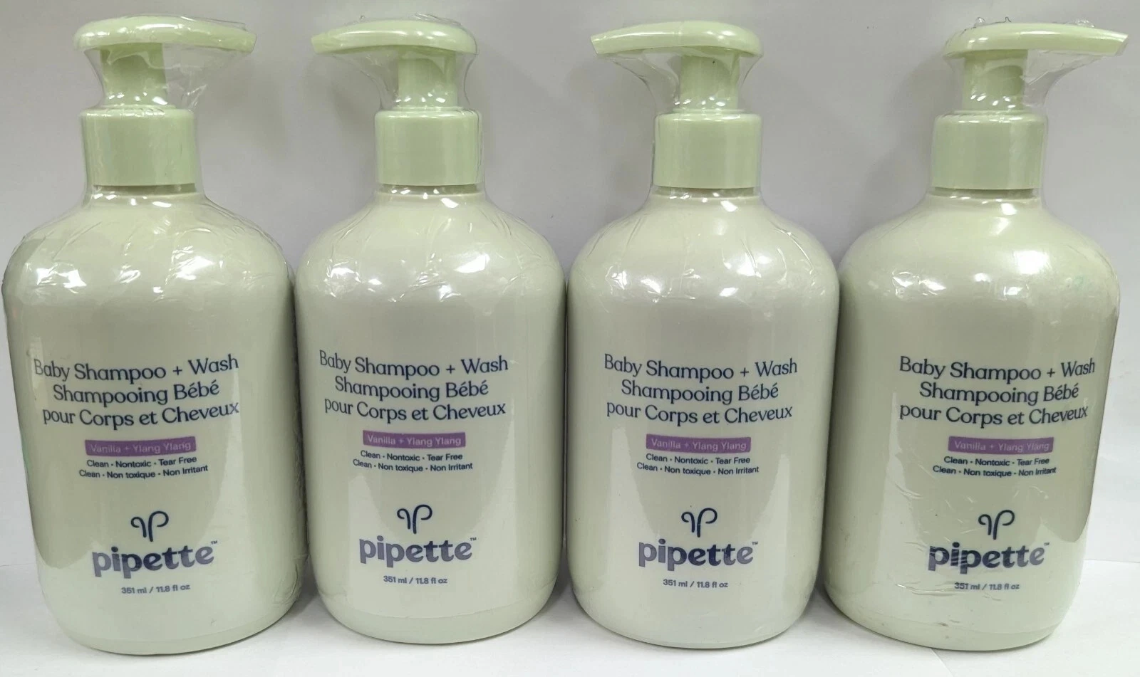 Pipette Baby Shampoo Wash Vanilla + Ylang Ylang 11.8 FL OZ EA SEALED 4 PACK
Opens in a new window or