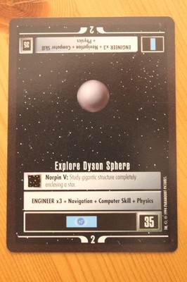 Star Trek CCG - Premiere Limited 94 BB - Explore Dyson Sphere