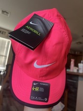 NEW NIKE Youth Unisex DRI-FIT Tennis/Run Featherlight Cap-Racer Pink 739376-617