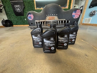 #ad 4 Genuine HONDA Full Synthetic Motor Oil 0W 20 08798 9163 SAME AS DEALER $49.95