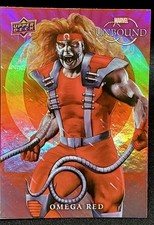 Marvel Unbound 2022 Upper Deck Rainbow Foil Omega Red #54 Fred Ian Trading Card 
