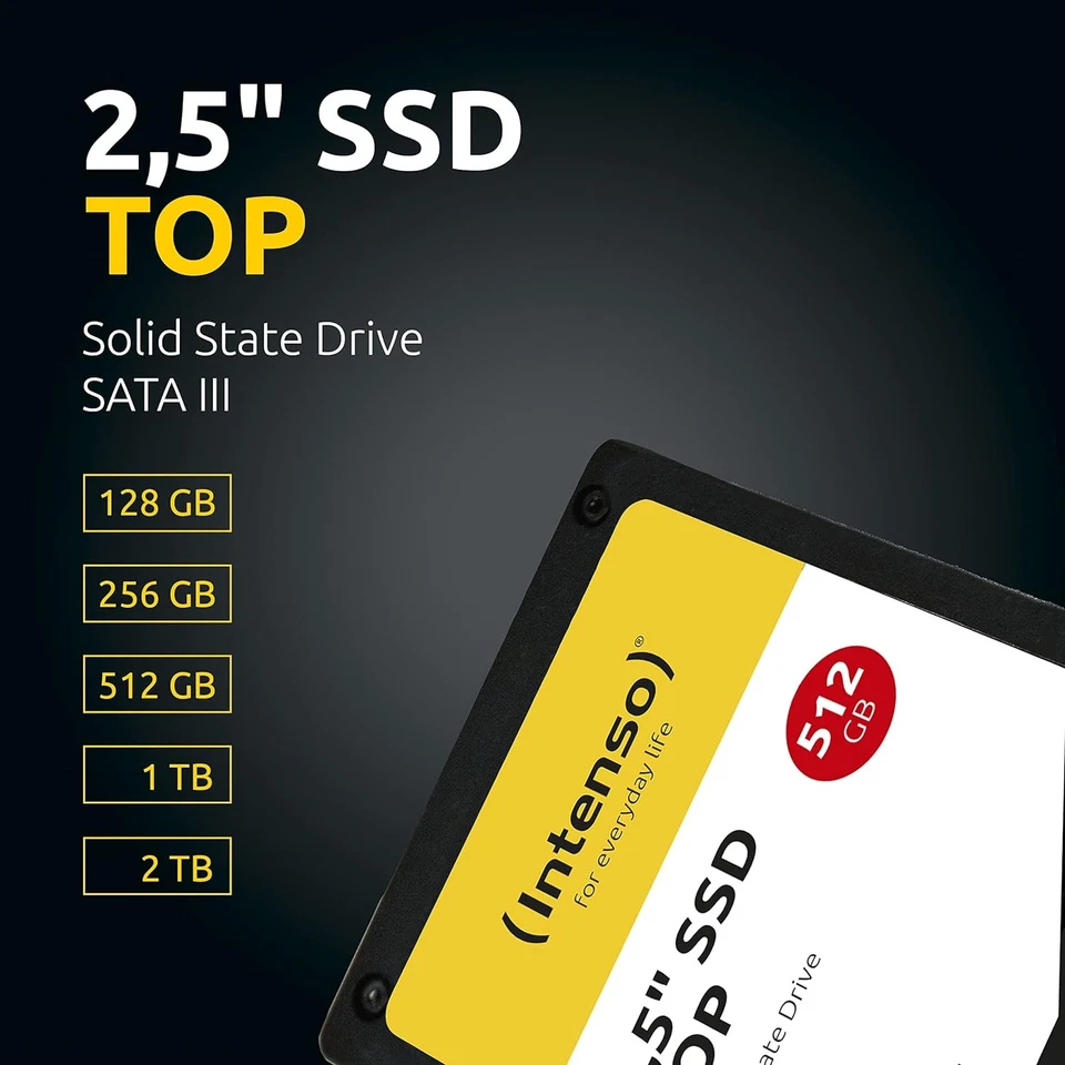Intenso 2.5 Inch SSD SATA III Top Performance 512 GB 512GB Sata 2,5'' - Image 4 of 4