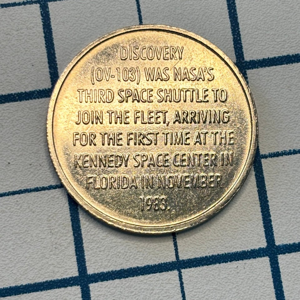 Chip Coin Token Space Shuttle Discovery Collectible Gaming Token NASA ...