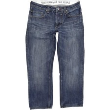 Mustang Men Blue Straight Regular Jeans W32 L27 60664 