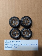 RUEDAS Y NEUMÁTICOS GOODYEAR REVELL 99 FORD COBRA MUSTANG ¡NUEVOS! 1/25
