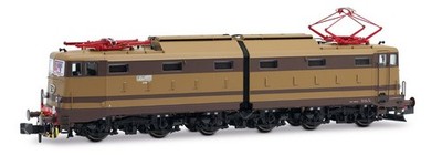 ARNOLD HN2644S N Scale Electric Locomotive E.645 Brown/Isabella with Sound