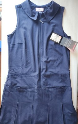 Golftini Navy Blue Tini Timeless Pleated Sport Athletic Golf Tennis Dress Sz XS