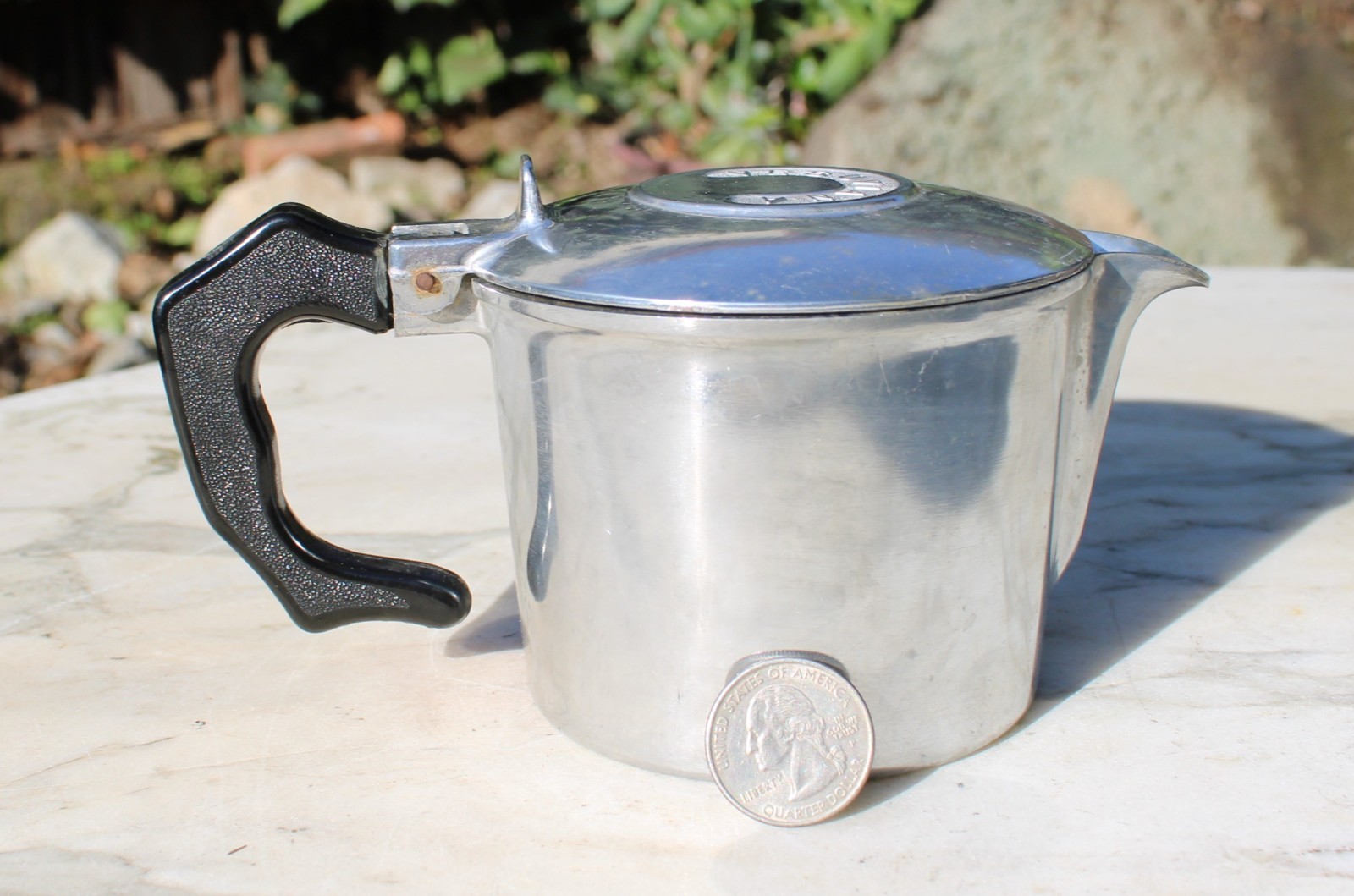 Vintage Vesuviana Espresso Coffee Handled Pot