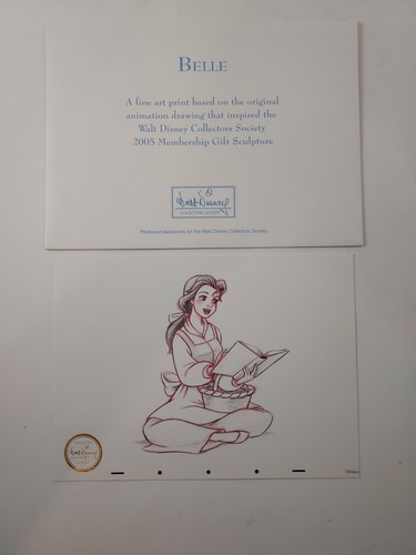 Lot Disney Collectors Society Fine Art Print Bambi Belle Mickey Ariel Timon Lady - Imagen 7 de 11