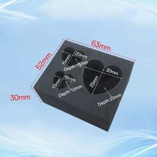 1pcs Irregular Graphite Mold Porous Ingot Crucible Gold & Silver Casting Mould