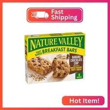 Nature Valley Soft Baked Breakfast Bars, Banana Chocolate Chip, Morning Snacks,