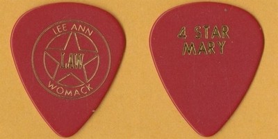 Lee Ann Womack 1998 Some Things I Know concert tour 4 Star Mary Guitar Pick