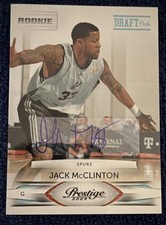 Panini 2009-10 Prestige Jack McClinton Rookie Auto #041 /699 Spurs