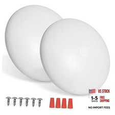 2 Pack RV LED Ceiling Puck Light RV Boat Interior Light DC 2 Pack/Cool White