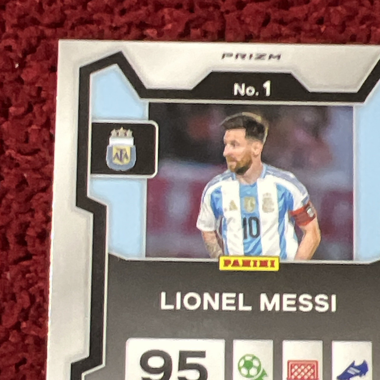 Panini Monopoly PINK ICONS Prizm FIFA WC 2022 Lionel Messi Argentina Pink #1 view 12