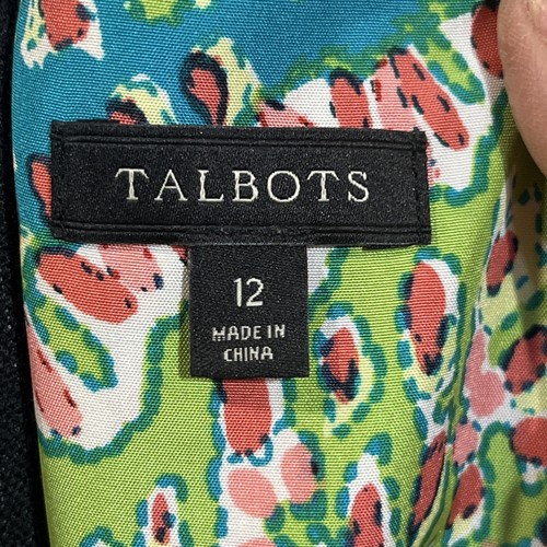 Talbots 100% Silk Paisley Shift Dress Size 12 Colorful Artsy Occasion Church - Picture 4 of 12