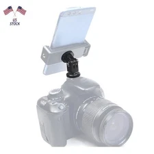 Aluminum 360° Rotatable Cold Shoe 1/4 Screw Mounting Bracket For GoPro Camera