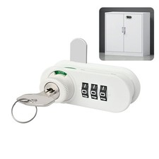 3-Digit Mechanical Combination Lock Drawer Lock Metal Cabinet Rotary Latch New