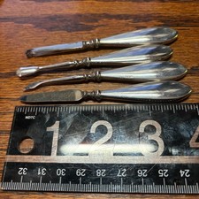 Vintage Silver Manicure Set Enclosed in Leather Case