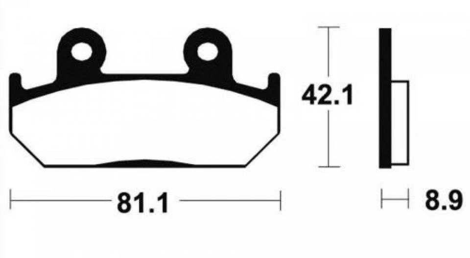 Plaquette de frein DP Brakes pour moto Honda 750 XRV Africa twin DP110 Neuf - Photo 2/2