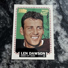 Len Dawson Cards, Rookie Card and Autographed Memorabilia Guide 9